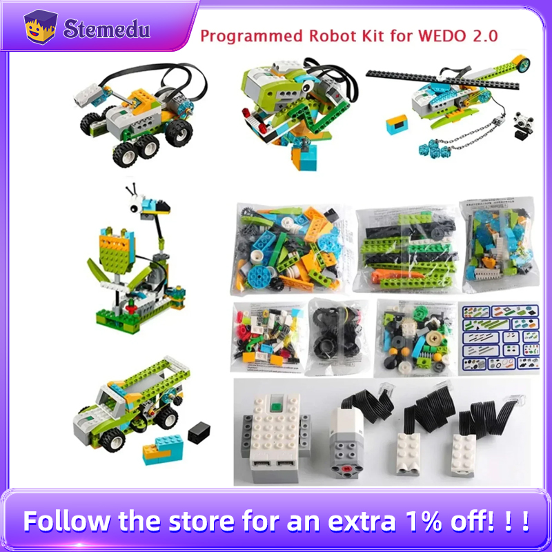 Diy Electronics For Home - STEM We-do2.0 45300 مجموعة البرمجة الأساسية