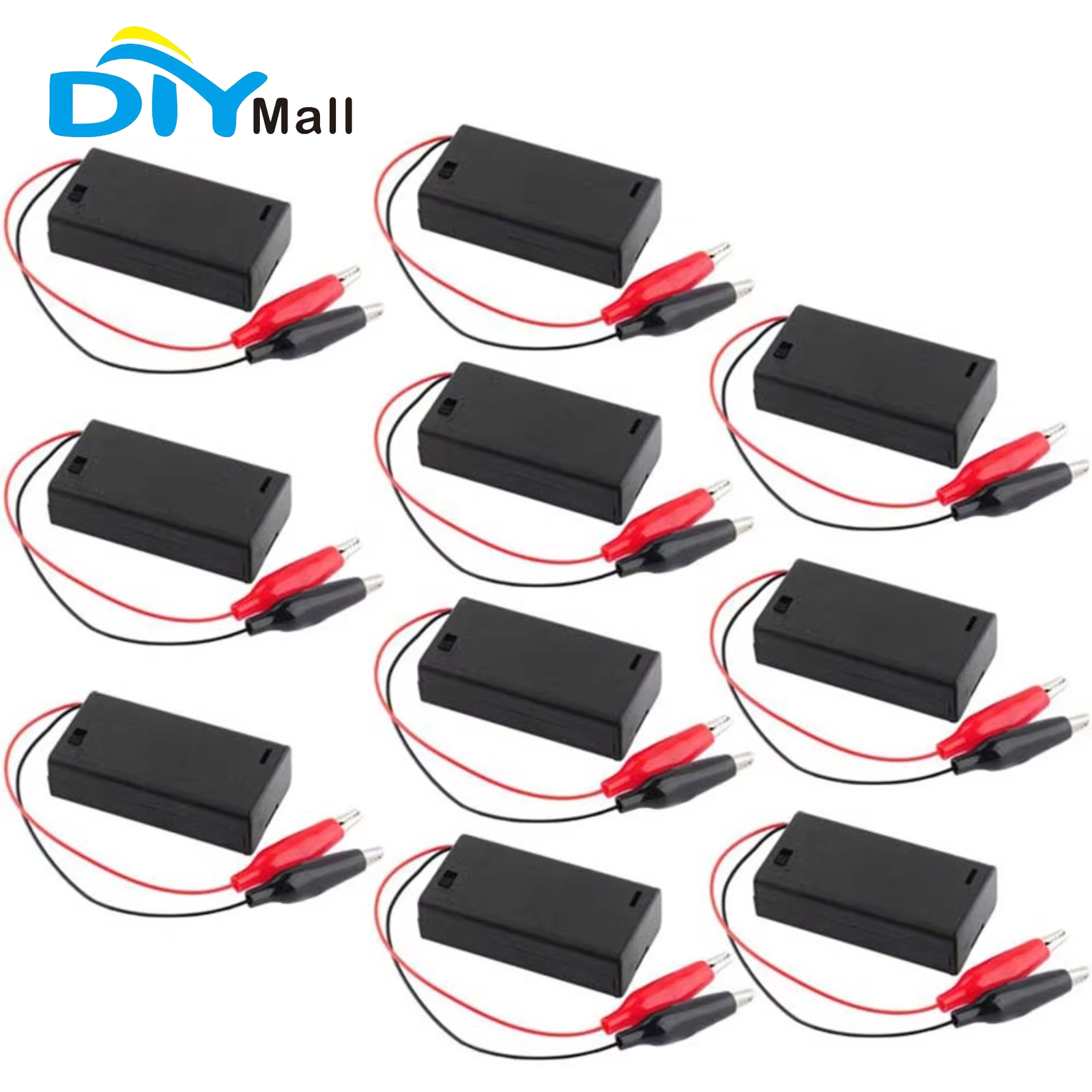 Diy Innovative Electronics - 10 مجموعات من علب البطاريات AA