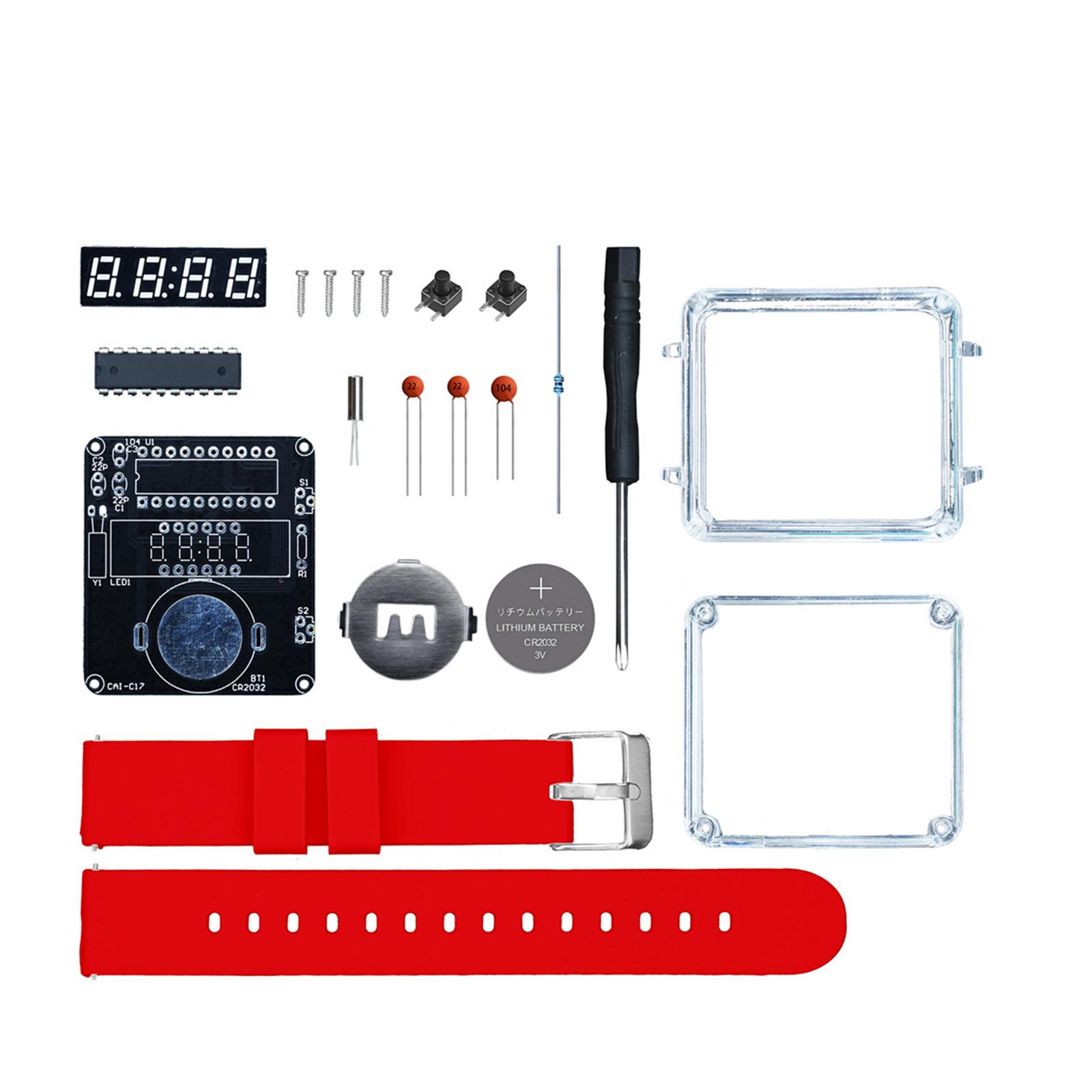 Diy Innovative Electronics - طقم ساعة إلكترونية للتركيب الذاتي، لعبة