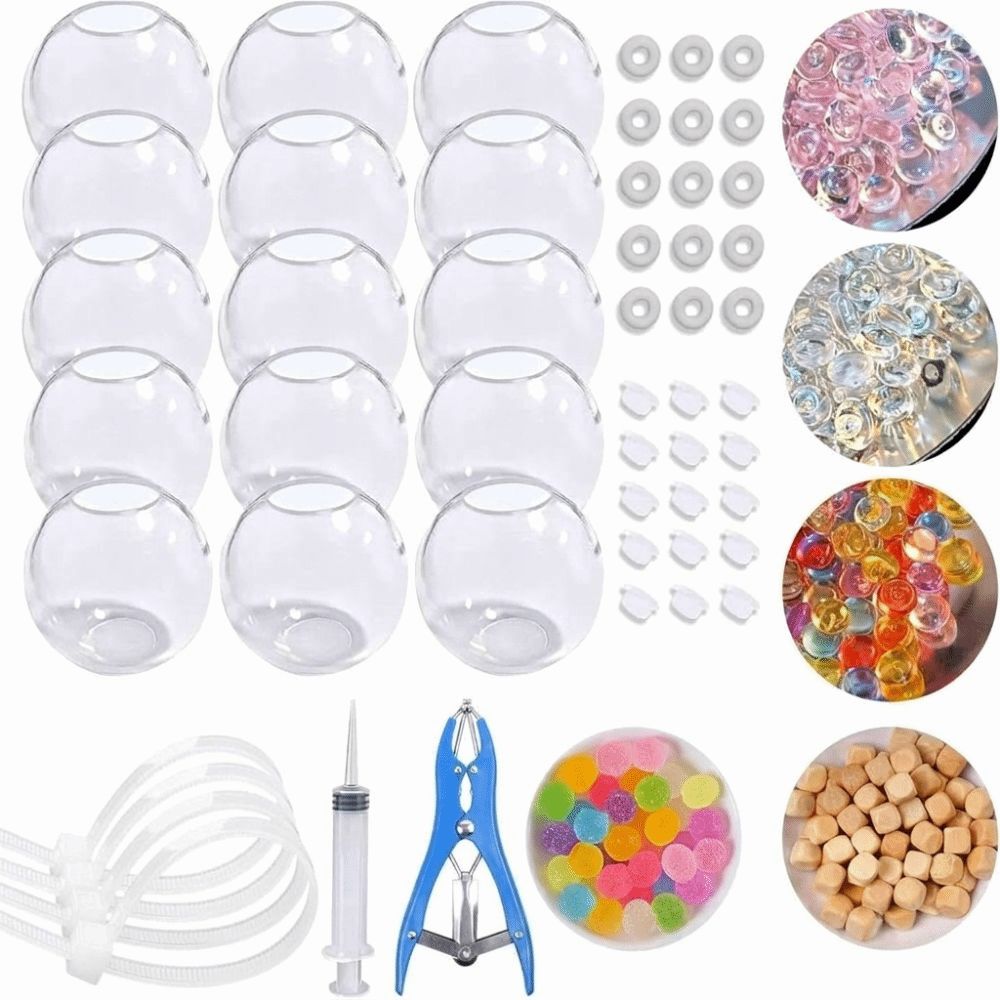 Diy Electronics Components - طقم صنع كرات TPR شفافة مستديرة