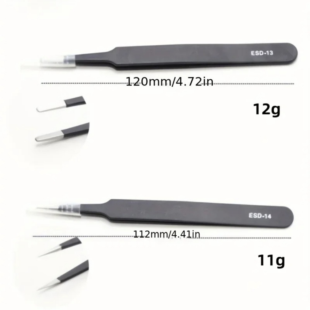 6 قطع من ملاقط الفولاذ المقاوم - مراجعة Diy Electronics Tool Kit وسعره