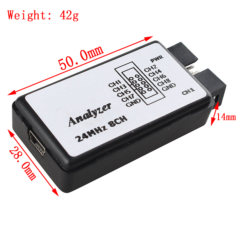 محلل منطقي USB مصلح للذراع FPG - مراجعة Logic Analyzer Usb وسعره
