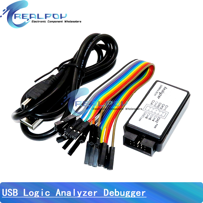 USB المنطق محلل 24 ميجا هرتز 8 - مراجعة Logic Analyzer Usb وسعره