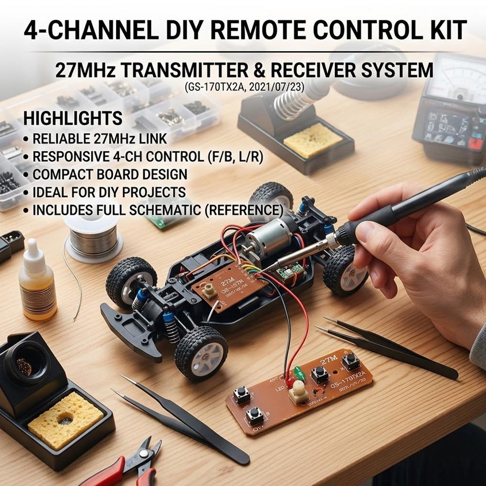 طقم تحكم عن بعد 27 ميجاهرتز، و - مراجعة Diy Electronic Modules وسعره