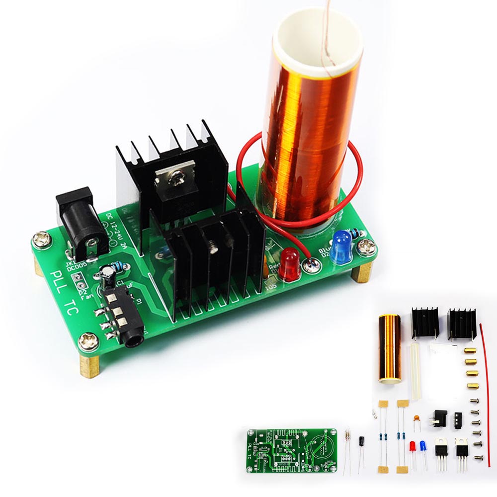طقم ملف تيسلا الموسيقي الإلكتر - مراجعة Diy Electronics Projects وسعره