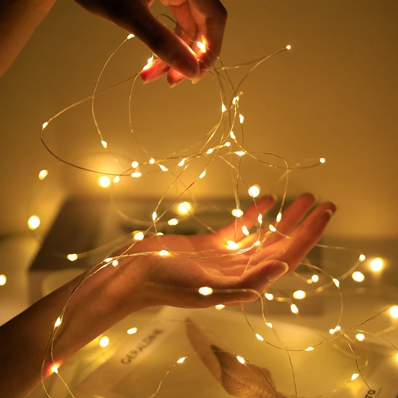 LED أضواء الجنية سلسلة زر ضوء  - مراجعة Diy Electronics News وسعره