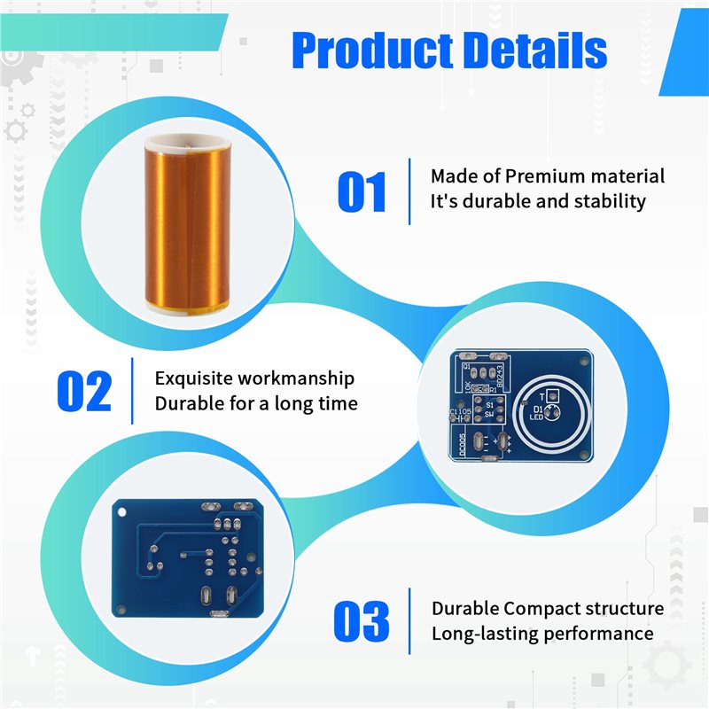 ABJG-BD243 طقم ملف تسلا مصغر ف - مراجعة Diy Electronic Modules وسعره