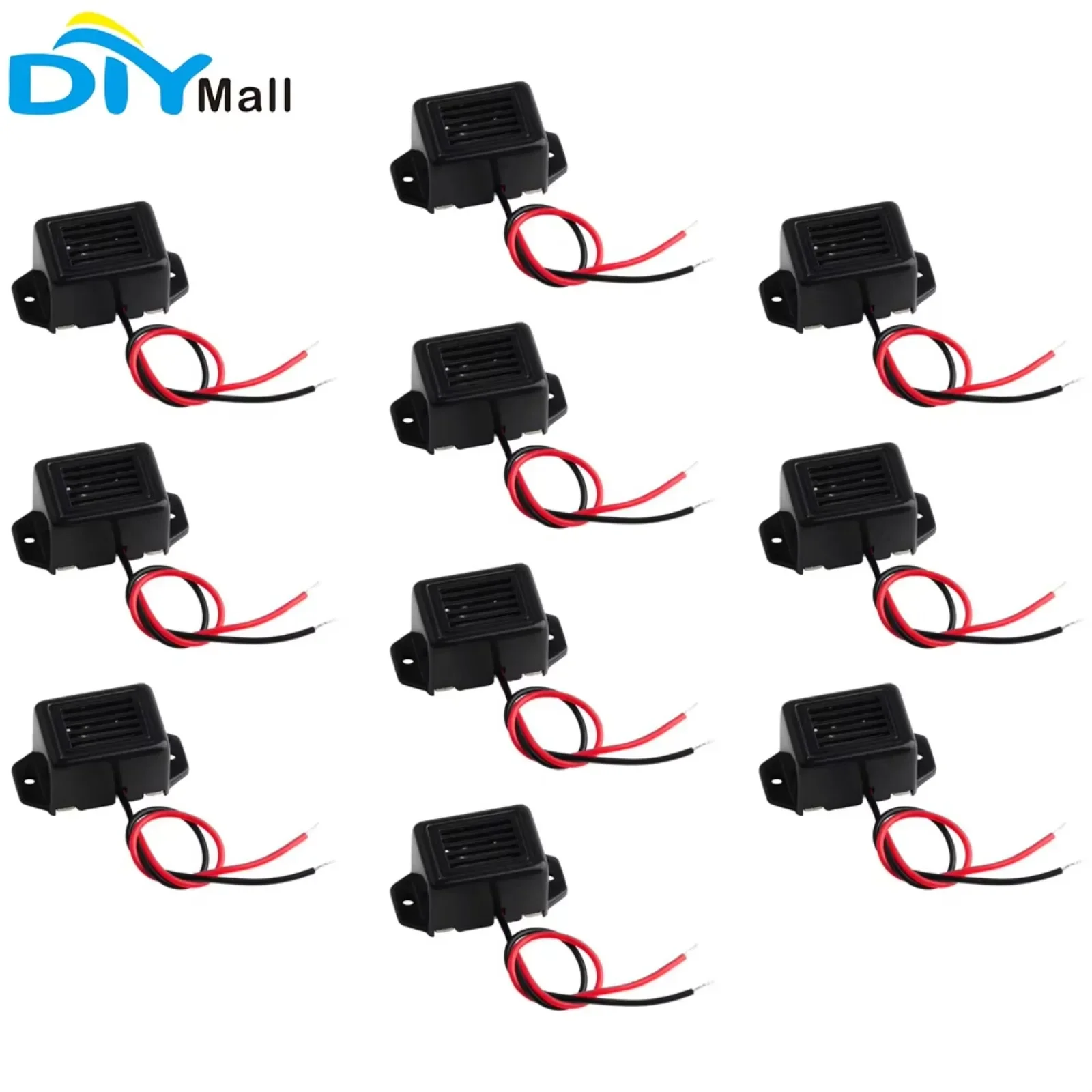 10 قطع من أجهزة الإنذار الميكا - مراجعة Diy Electronics Projects وسعره