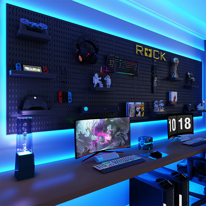 لوح ثقب جداري بدون ثقب ، لغرفة - مراجعة Diy Electronics Rack وسعره