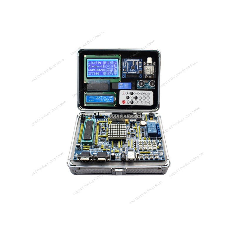 لوحة تطوير LY-51S 51MCU مع صند - مراجعة Diy Electronics Projects وسعره