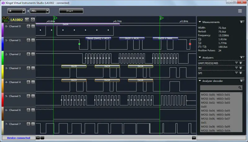 Kingst LA1010 USB Logic Analyz - مراجعة Logic Analyzer Usb وسعره