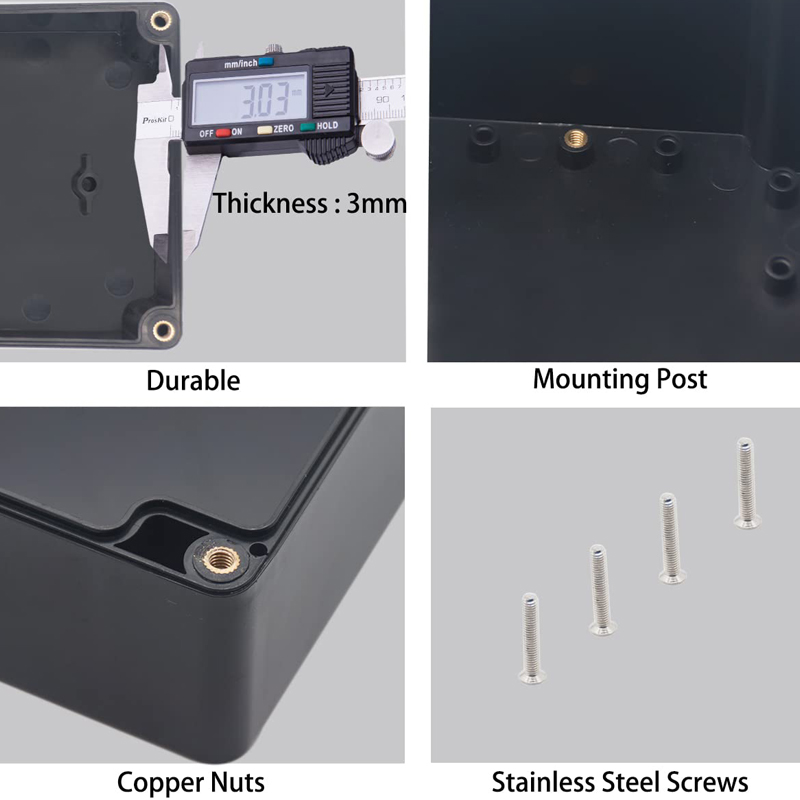 صندوق توصيل مقاوم للماء ABS ال - مراجعة Diy Electronics Projects وسعره